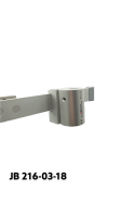 Abrazadera De Rieles, estrecho, 2 tornillos pinole, soportes adaptadores y orificio de casquillo de Ø18 mm. JB 216-03-18 por JB 