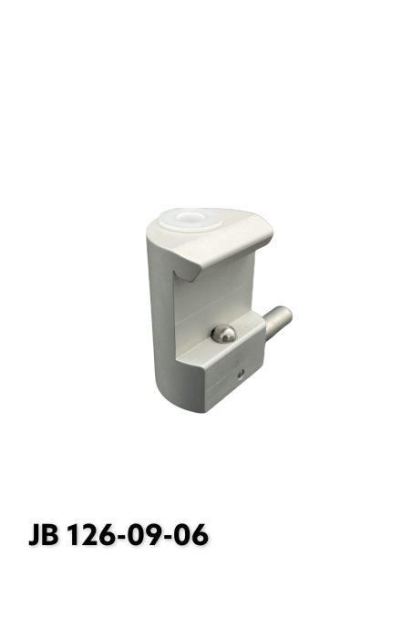 Abrazadera De Rieles, modelo estrecho, con bloqueo de bola y casquillo de plástico de Ø9,6 mm., JB 126-09-06 by JB Medico