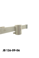 Abrazadera De Rieles, modelo estrecho, con bloqueo de bola y casquillo de plástico de Ø9,6 mm., JB 126-09-06 by JB Medico