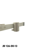 Abrazadera De Rieles, modelo estrecho, con bloqueo de bola y agujero de Ø18 mm., casquillo de plástico de Ø13 mm. JB 126-00-13 p