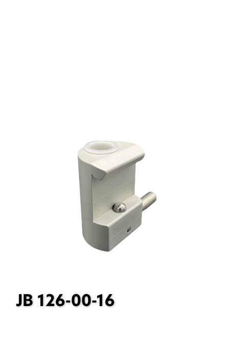 Abrazadera De Rieles, modelo estrecho, con bloqueo de bola y casquillo de plástico de Ø16 mm., JB 126-00-16 by Jb Medico