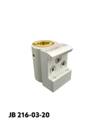 Kulisseklo, smal model, låses med 2 pinolskruer, adapterbeslag messingbøsning & Ø20 mm. hul, JB 216-03-20 af JB Medico