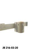 Abrazadera De Rieles, modelo estrecho, cerraduras con 2 tornillos pinole, soporte adaptador manguito de latón y orificio de Ø20 
