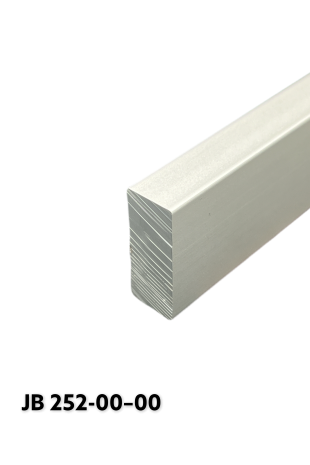 JBM Kulisseskinne, massiv aluminium. DIN EU 10x25 mm. JB 252-00-00