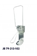 Ståldispenser, 14 cm lang arm til 1.000 ml poser med drypbakke og adapterbeslag, JB 79-213-102 af JB Medico