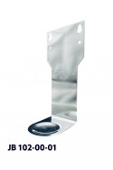 Ståldispenser, 14 cm lang arm til 1.000 ml poser med drypbakke og adapterbeslag, JB 79-213-102 af JB Medico
