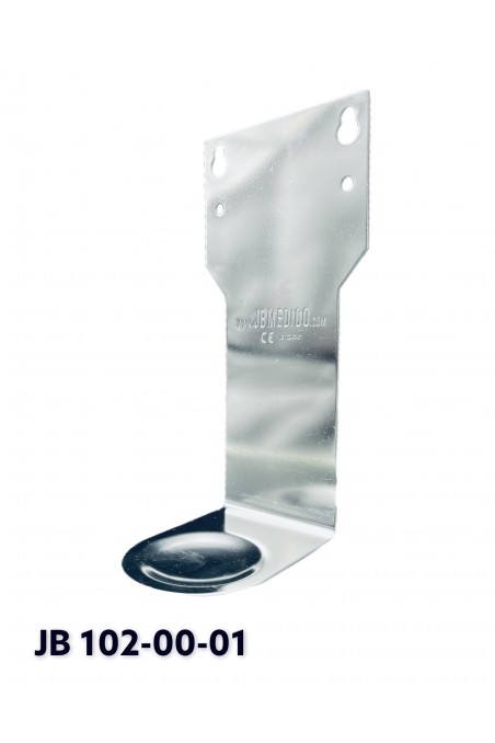 Dispensador de acero, brazo de 14 cm de largo para bolsas de 1.000 ml con bandeja de goteo y soporte adaptador, JB 79-213-102 by