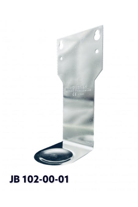 Ståldispenser, 14 cm lang arm til 1.000 ml poser med drypbakke og adapterbeslag, JB 79-213-102 af JB Medico