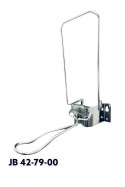 Ståldispenser, 14 cm lang arm til 1.000 ml poser med drypbakke og adapterbeslag, JB 79-213-102 af JB Medico