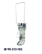 Ståldispenser, 10 cm lang arm til 1.000 ml poser med drypbakke og adapterbeslag, JB 90-213-102 af JB Medico