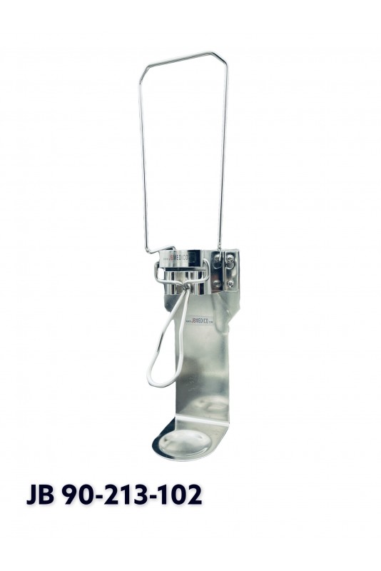 Dispenser, 10 cm arm, drip tray and adapter bracket for 1-litre bags, JB 90-213-102 by JB Medico Dispenser, 10 cm arm, drip tray and adapter bracket for 1-litre bags, JB 90-213-102 by JB Medico