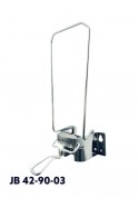 Dispensador de acero, brazo de 10 cm de largo para bolsas de 1.000 ml con bandeja de goteo y soporte adaptador, JB 90-213-102 by