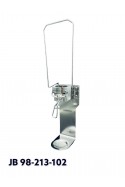 Dispensador de acero, brazo de 6 cm de largo para bolsas de 1.000 ml con bandeja de goteo y soporte adaptador, JB 98-213-102 by 