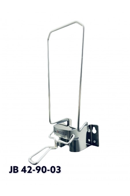 Dispensador de acero, brazo de 6 cm de largo para bolsas de 1.000 ml con bandeja de goteo y soporte adaptador, JB 98-213-102 by 