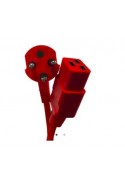 Cable de red hospitalaria danesa de 3,0 metros, rojo C19, 1212273, de JB Medico