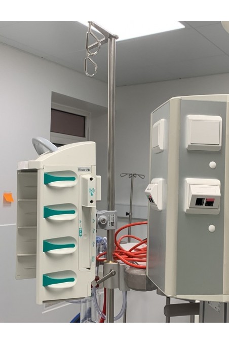 Teleskopstang, 940 mm, kulisseskinne rørmonteret. JB 190-00-05 af JB Medico