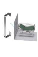 Bracket for protection of medical equipment rails. JB 180-02-02 by JB Medico