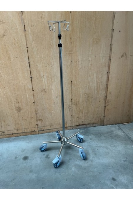 IV Pole Small, "One Hand" telescopic solution, four hooks, JB 306-2-317-190 by JB-Medico