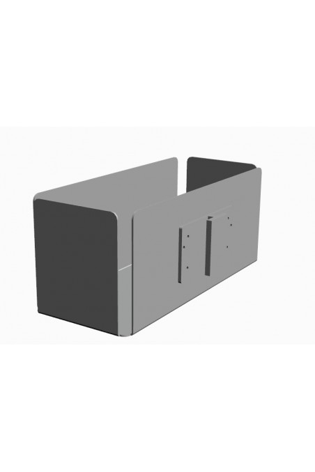 Caja pequeña de acero inoxidable pulido eléctricamente con soporte de riel en T, JB 15-100-240 by JB Medico