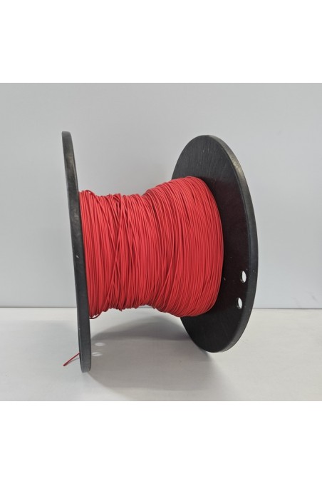 Cordon de serrage, cordon d’appel, cordon de sonnerie, bobine en plastique 3 000 mètres, rouge en plastique LDPE, JB IP 3000-RED