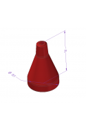 Campana para cordón de llamada en plástico rojo PP/PE, JB IP 24155 by JB Medico