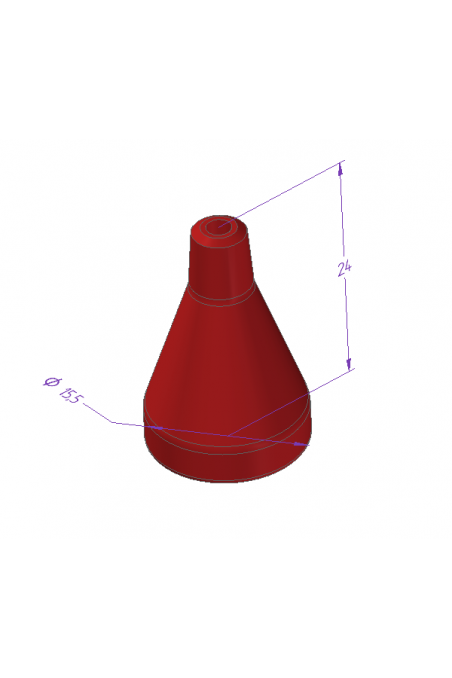 Cloche pour cordon de serrage en pompon rouge, JB IP 24155 by JB Medico