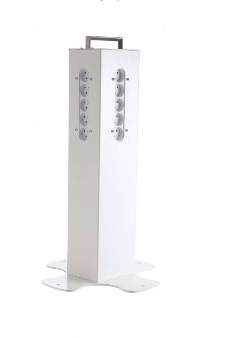 School Stands, without wheels, white, 15 connectors, JB 680-400-15-UH by JB Medico