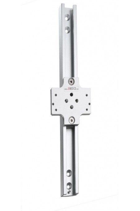 Sliding fittings in aluminium, lockable to T-track equipment rail, JB 90-92-05-30 by JB Medico