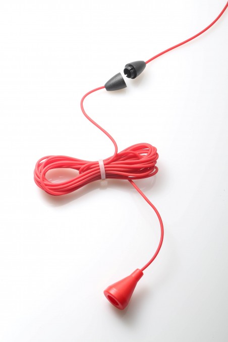 Cordón, cable de llamada, bobina de plástico 500 metros, rojo en plástico LDPE, JB IP 500-RED, de JB Medico