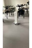 Skolestander, 15 stk. DK udtag m/jord, med hjul, hvid farve, JB 680-400-15 af JB Medico