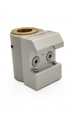 Kulisseklo, smal model, låses med to pinolskruer. Adapterbeslag og messingbøsning Ø20 mm hul. JB 045-03-20 af JB Medico