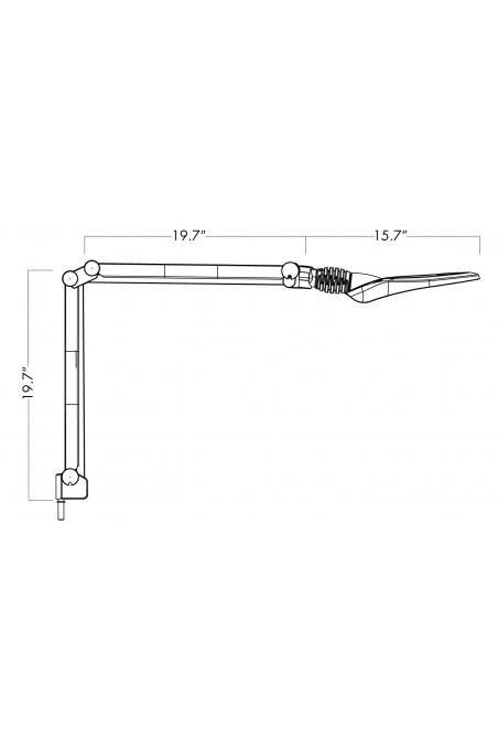 Circus LED magnifying glass Lamp, T100 Wh 600 940 3,5D CLA EU, CIL026693 by JB Medico