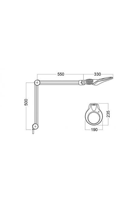 Lupa LED KFM, T105 Bl 900 840 3D CLA ESD EU, KFL026099 por JB Medico