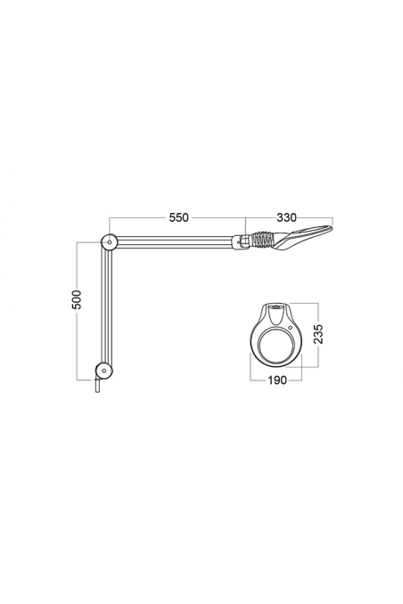 Loupe LED KFM, T105 Wh 900 840 5D CLA EU, KFL026036 by JB Medico