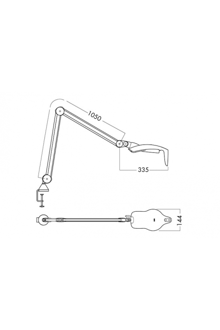 Lampe d’examen LHH LED G2 C105 AWh 900 935-945 CCT DK, LHG026547 by JB Medico