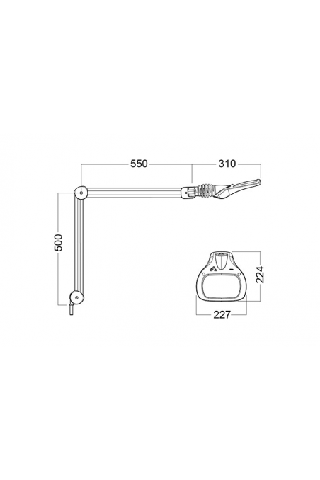 Loupe LED Wave, T105 Bl 800 840 3.5D CLA ESD EU, WAL025964 by JB Medico