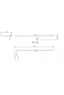 Soporte para lector de códigos de barras en acero inoxidable, JB 13-00-00 de JB Medico