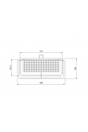 Cesta de alambre - Cesta de 6,9 litros con gancho para pistas en T. JB 161-350-150 por JB Medico