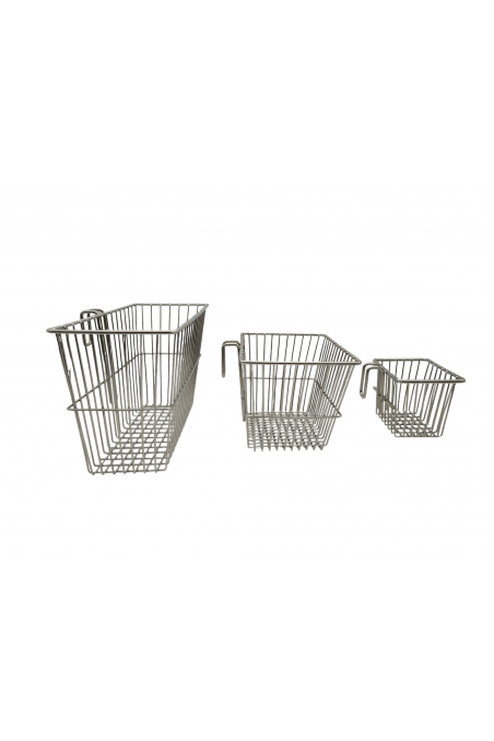 Cesta de alambre cónica de 3,5 litros con gancho para riel en T, JB 161-03-50 by JB Medico