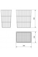 Cubo de basura 25 Litros, cónico, acero inoxidable, JB 161-03-00 by JB Medico