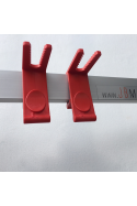 Tubing holder for 10x25mm EU DIN bedside rails. JB 600-10-25 by JB Medico