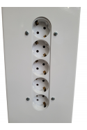 Charging Tower, on wheels, white, 15 Schuko connectors, JB 680-400-15-S by JB Medico