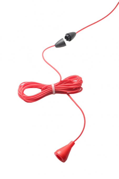 Cordón de tracción, cable de llamada, cable de campana, bobina de plástico 3.000 metros, rojo en plástico LDPE, JB IP 3000-RED, 