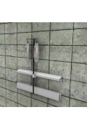 Teleskopstang, 940X25mm. kulisseskinne rørmonteret, rustfri stål (AISI 304), JB 190-25-940 af JB Medico