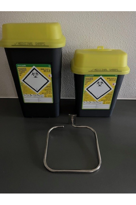 Bracket for Sharp containers, square, 143 x 176 mm. JB 165-00-00 by JB Medico