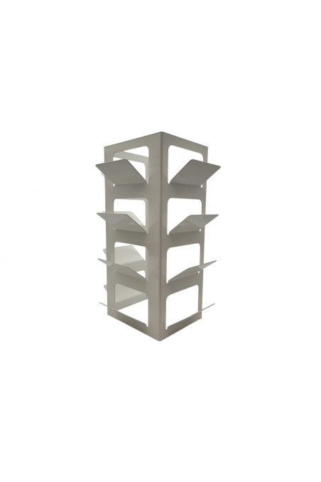 Rack for 12 mobile phones in white painted steel, JB 25-26-2025