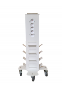 Rack for 12 mobile phones in white painted steel, JB 25-26-2025 by Jb Medico