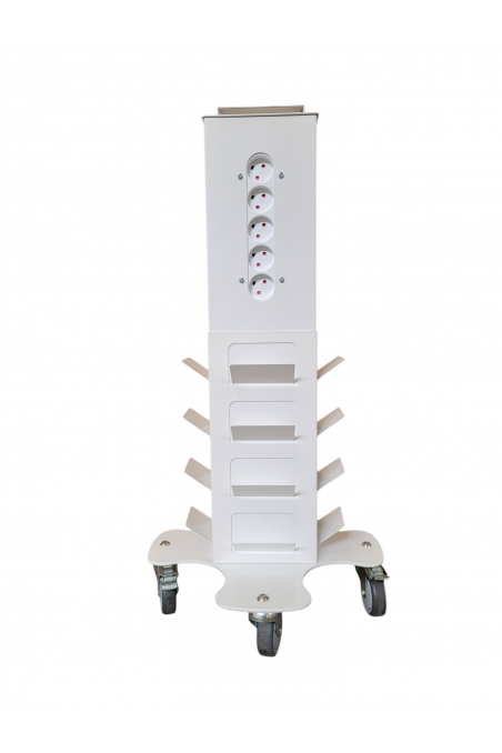 Rack for 12 mobile phones in white painted steel, JB 25-26-2025 by Jb Medico