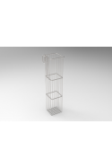 Catheter container, Wire basket 6,6 Litre, hook for T-slot, Stainless Steel (AISI 304), JB 161-350-150 by JB Medico