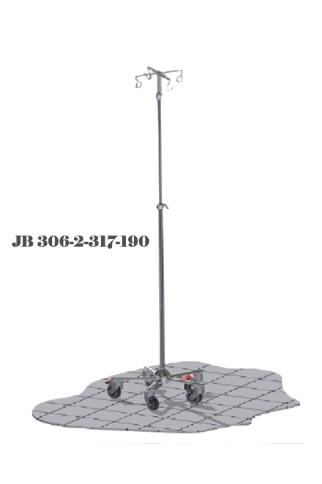 Porta sueros Small "One Hand" 4 ganchos, JB 306-2-317-190 de JB Medico